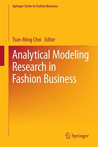 Cover for Analytical Modeling Research in Fashion Business