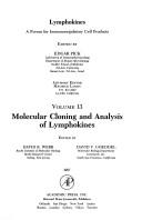 Cover for Molecular Cloning and Analysis of Lymphokines (Lymphokines : a Form of Immunoregulatory Cell Products, Vol 13)