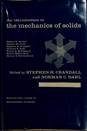 Cover for An introduction to the mechanics of solids