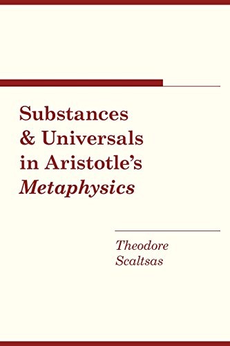 Cover for Substances and Universals in Aristotle's "Metaphysics"