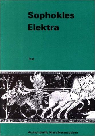 Cover for Sophokles Elektra. Text.