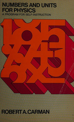 Cover for Numbers and units for physics