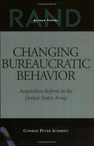 Cover for Changing Bureaucratic Behavior