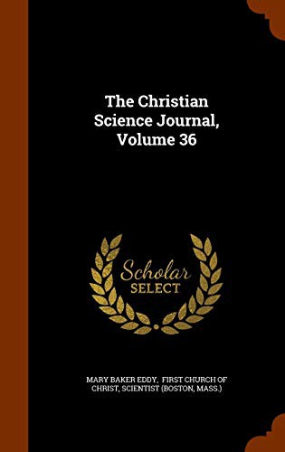 Cover for The Christian Science Journal, Volume 36