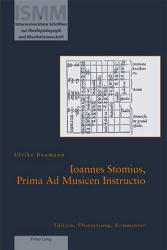 Cover for Ioannes Stomius, prima ad musicen instructio