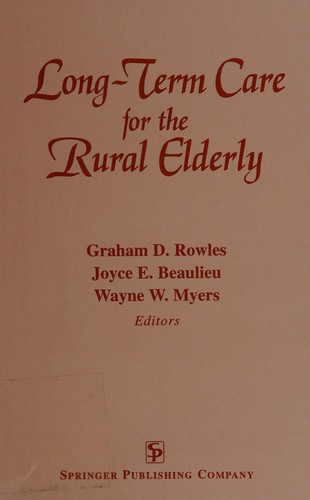 Cover for Long-Term Care for the Rural Elderly