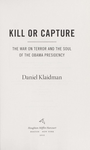 Cover for Kill or capture