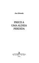 Cover for Prece a Uma Aldeia Perdida