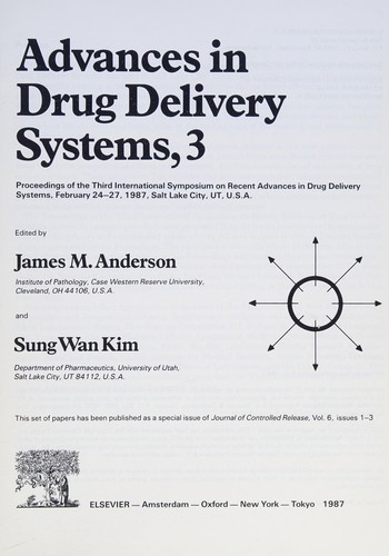Cover for Advances in Drug Delivery Systems
