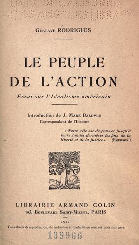 Cover for Le peuple de l'action