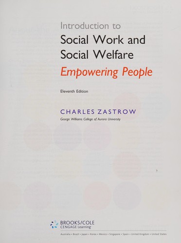 Cover for Introduction to social work and social welfare