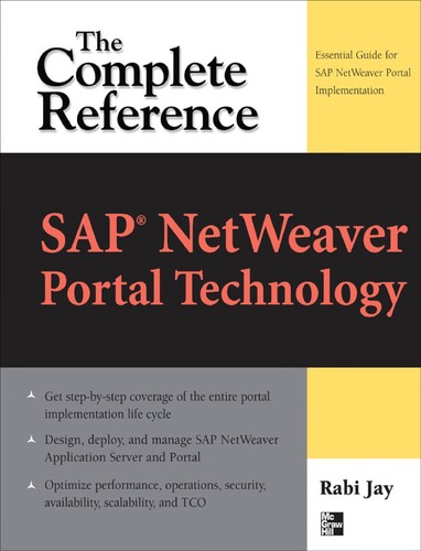 Cover for SAP NetWeaver portal technology