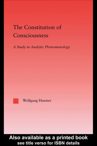 Cover for The constitution of consciousness