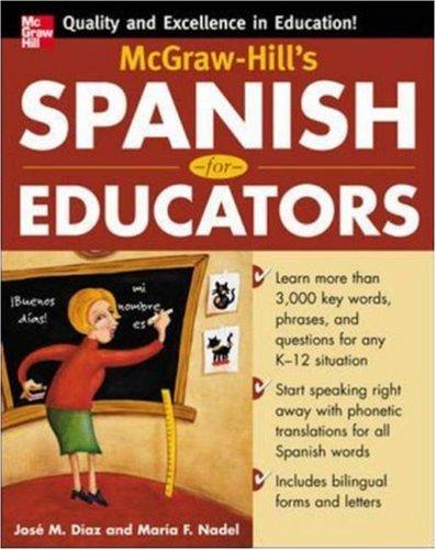Cover for McGraw-Hill's Spanish for Educators (Book Only)