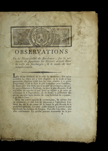 Cover for Observations