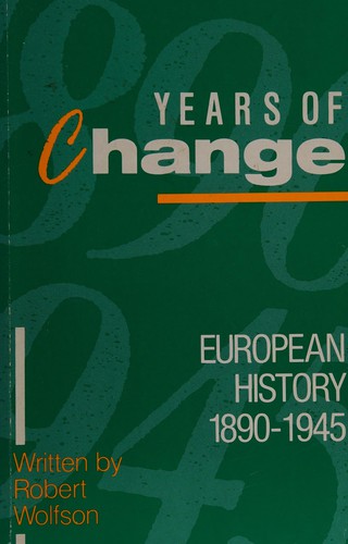 Cover for Years of change