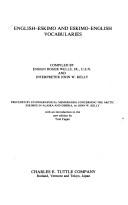 Cover for English-Eskimo and Eskimo-English vocabularies