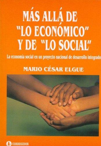Cover for Mas Alla de Lo Economico y de Lo Social