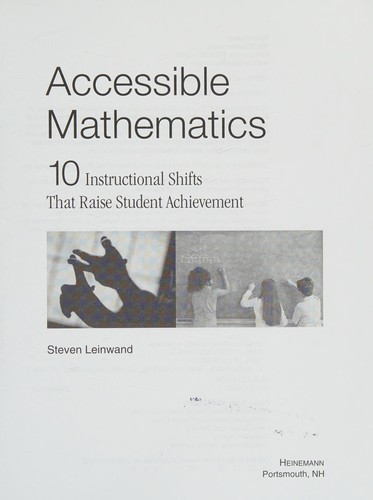 Cover for Accessible mathematics