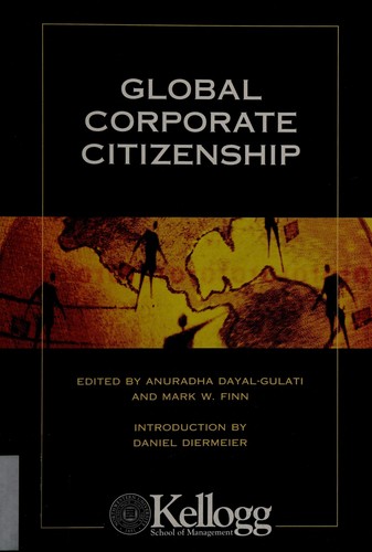 Cover for Global corporate citizenship