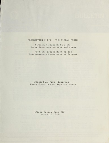 Cover for Proposition 2 1/2