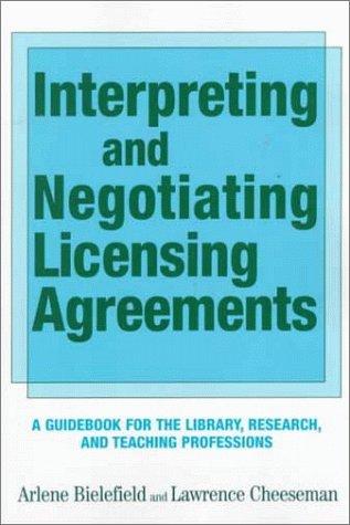 Cover for Interpreting and Negotiating Licensing Agreements