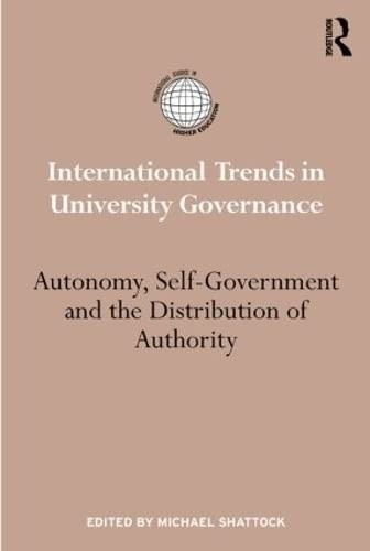 Cover for International Trends in University Governance