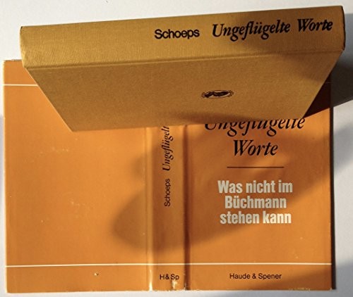 Cover for Ungeflügelte Worte.