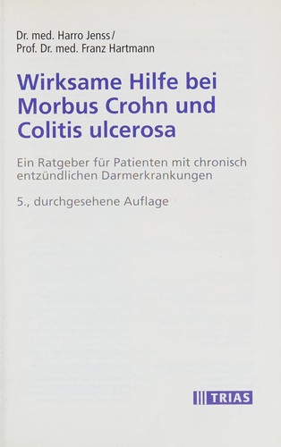 Cover for Wirksame Hilfe bei Morbus Crohn und Colitis ulcerosa