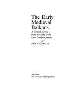 Cover for The early medieval Balkans