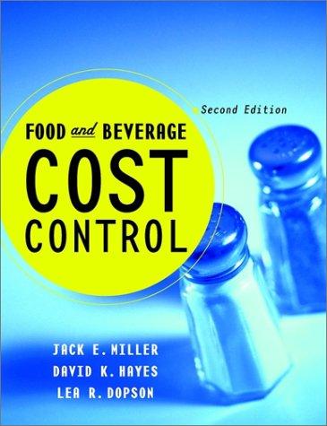 Cover for Food and Beverage Cost Control
