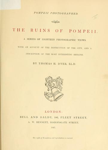 Cover for ruins of Pompeii