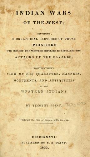 Cover for Indian wars of the West
