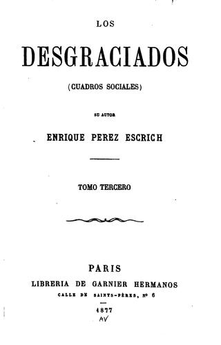 Cover for Los desgraciados: (cuadros sociales)
