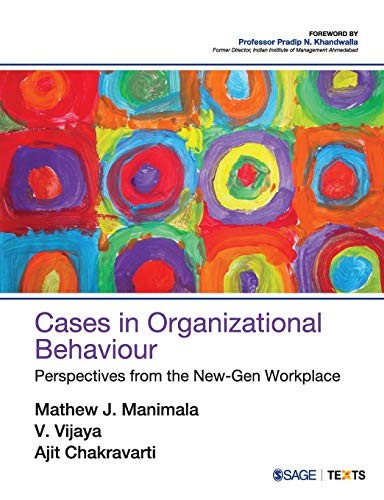 Cover for Cases in Organizational Behaviour