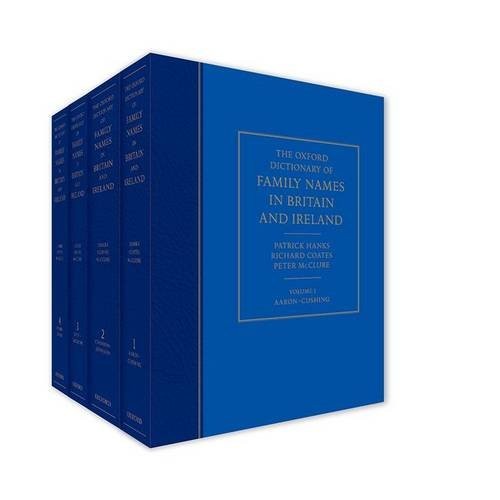 Cover for The Oxford Dictionary of Family Names in Britain and Ireland