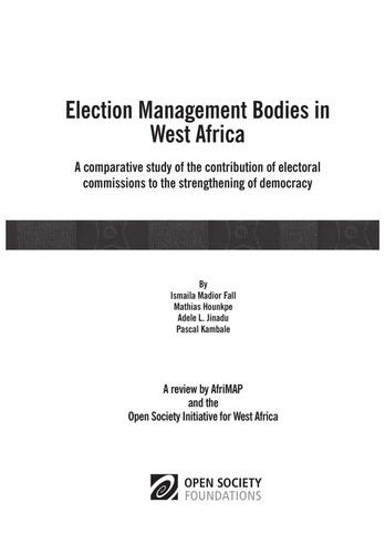 Cover for Election management bodies in West Africa