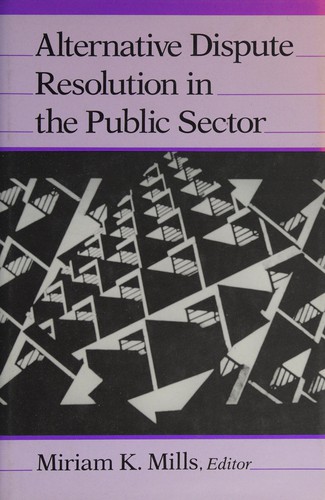 Cover for Alternative dispute resolution in the public sector