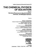 Cover for Solvation phenomena in specific physical, chemical and biological systems