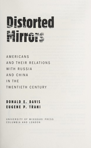 Cover for Distorted mirrors