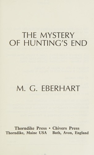 Cover for The mystery of Hunting's End
