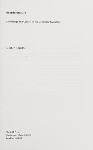 Cover for Reordering Life