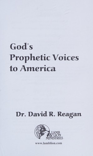 Cover for God's Prophetic Voices To America