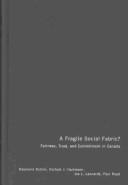 Cover for A fragile social fabric?