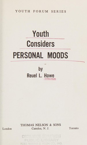 Cover for Youth considers personal moods