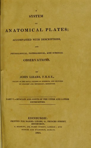 Cover for A system of anatomical plates of the human body