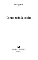 Cover for Abierto toda la noche