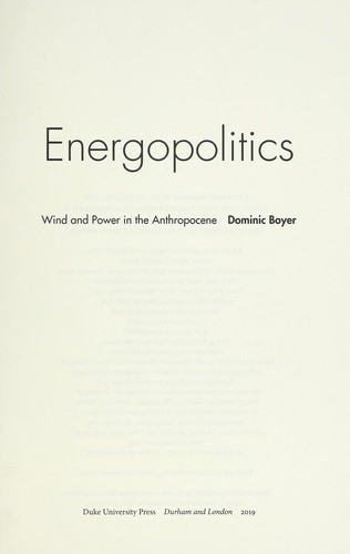 Cover for Energopolitics