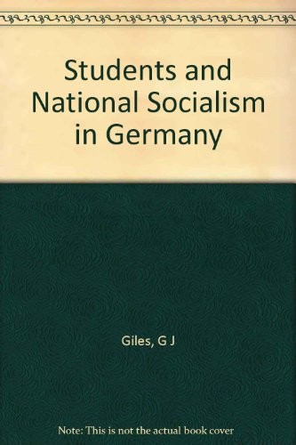 Cover for Students and national socialism in Germany