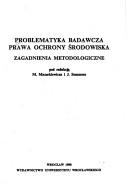 Cover for Problematyka badawcza prawa ochrony środowiska